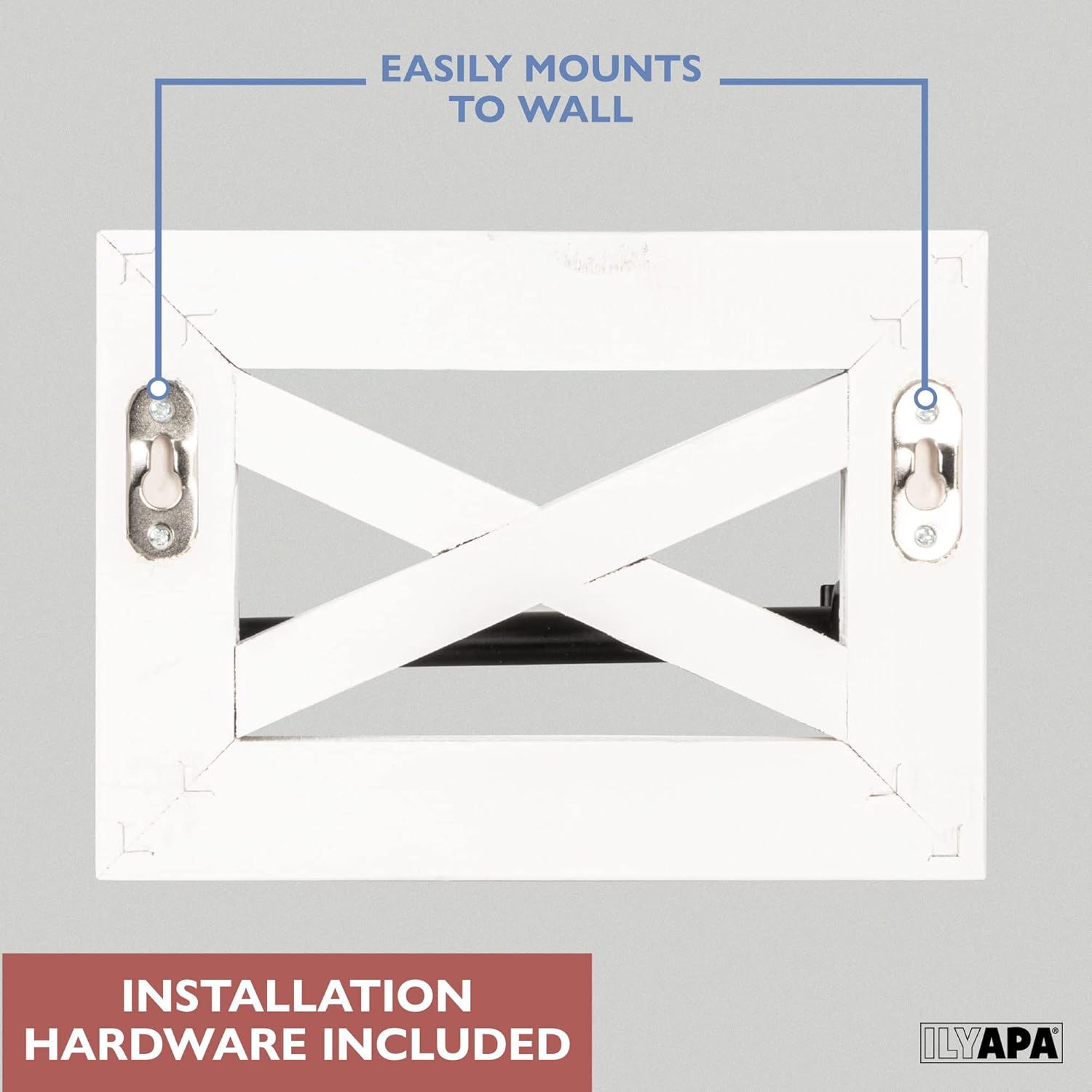 Country-styled Rustic Towel Bar Holder Set