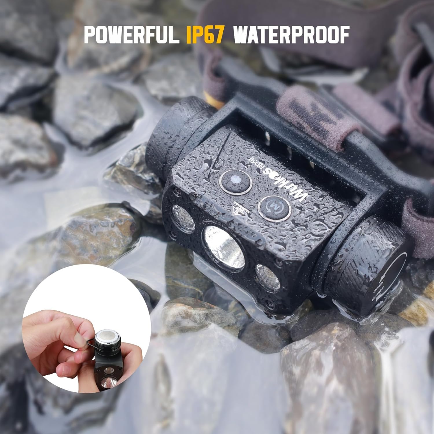 Wurkkos HD50 4000 Lumens Headlamp with 6 Modes