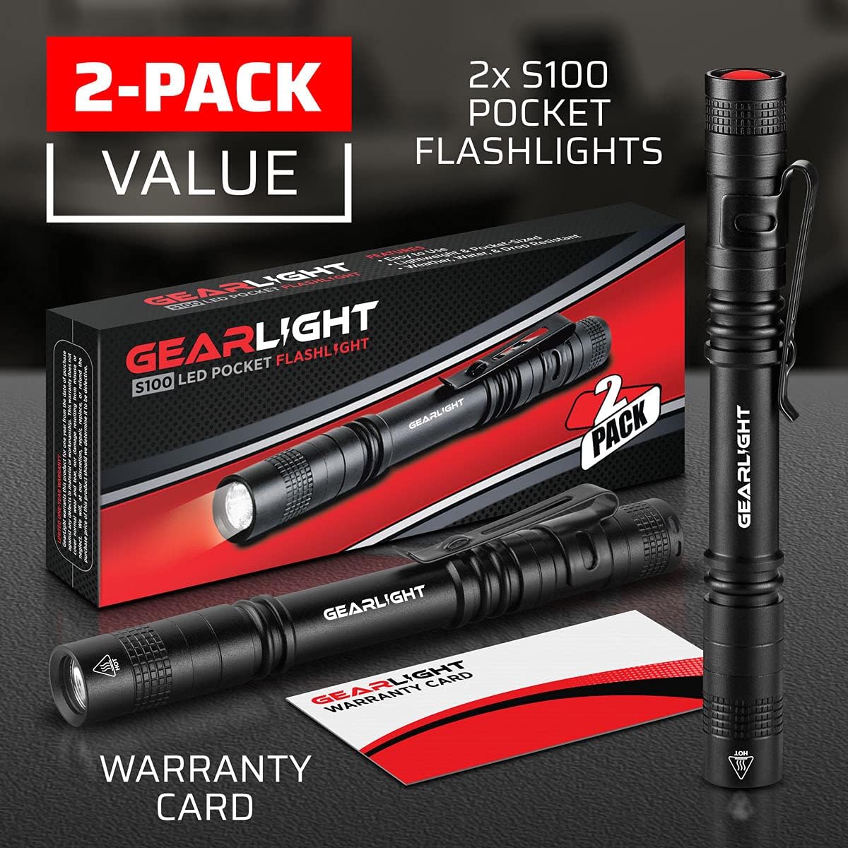 GearLight S100 LED Pocket Pen Light
