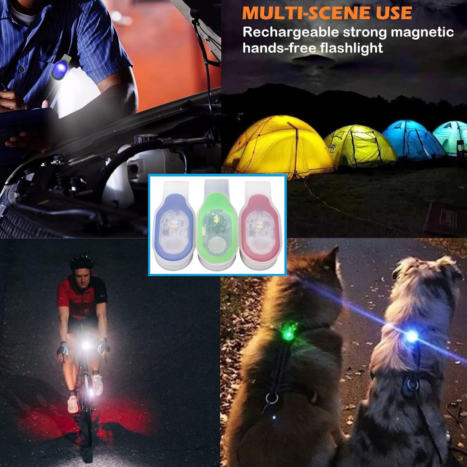 Nurse Nightshift Handheld flashlight with magnetic clips