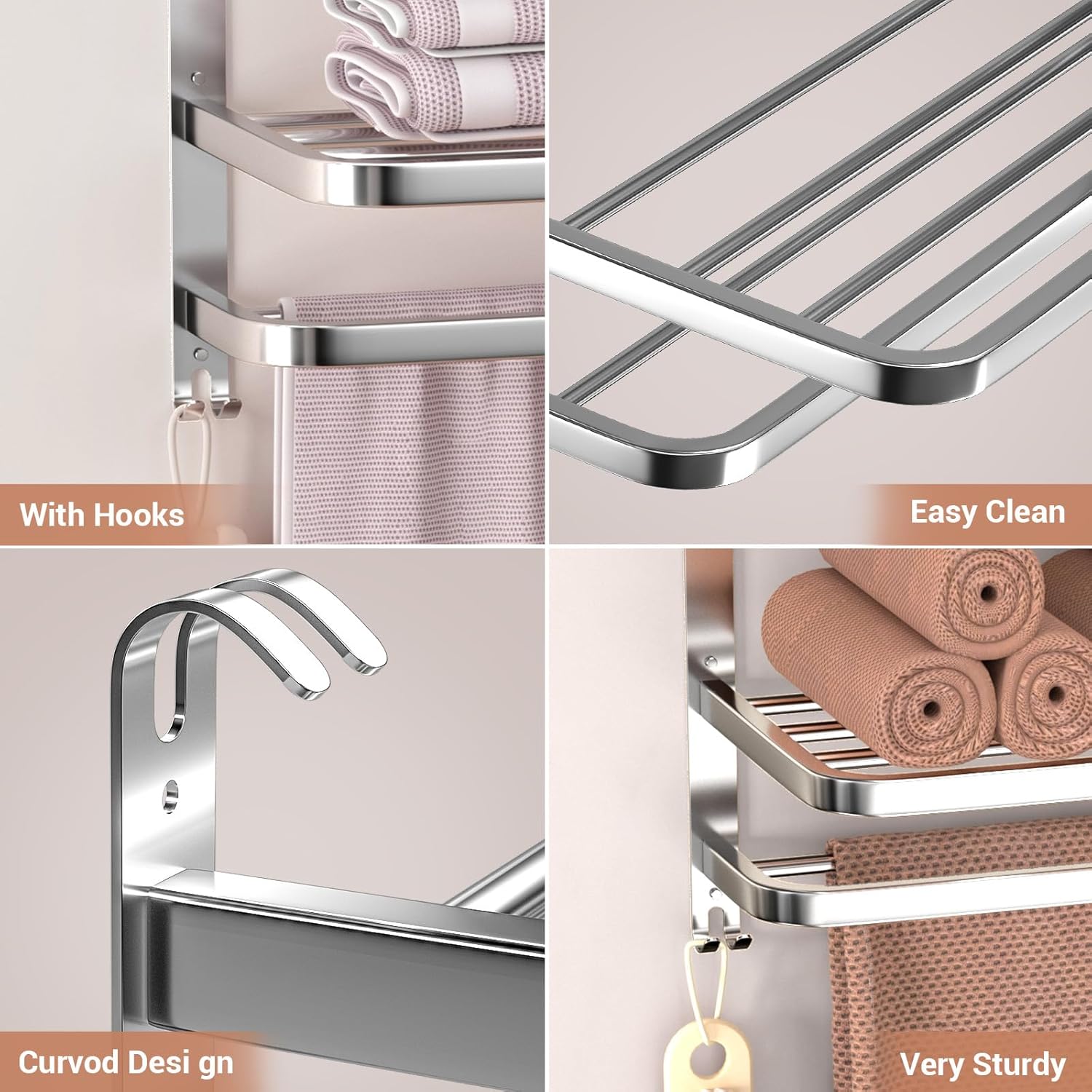 3-Tier Towel Rack for Bathroom DFS-DUDES