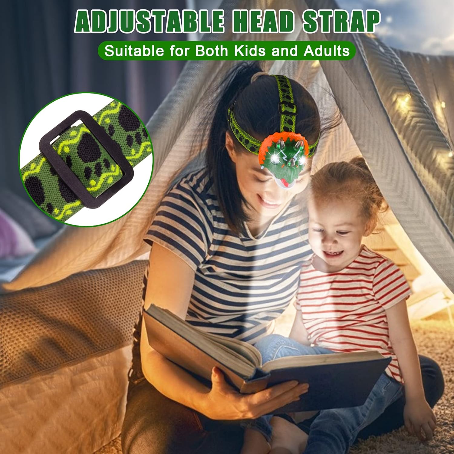 Triceratops Dinosaur Headlamp for Kids