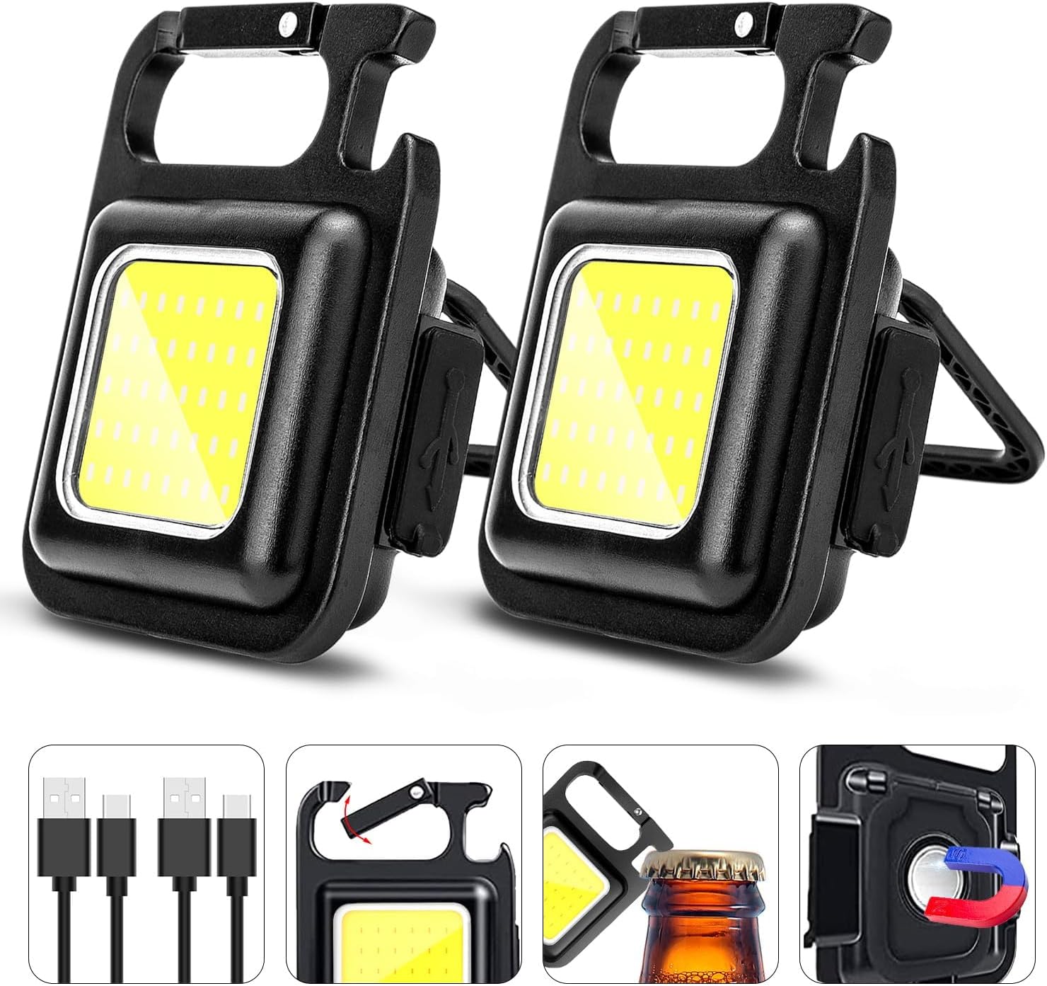 MAKDAK Work Light Keychain 4 Modes