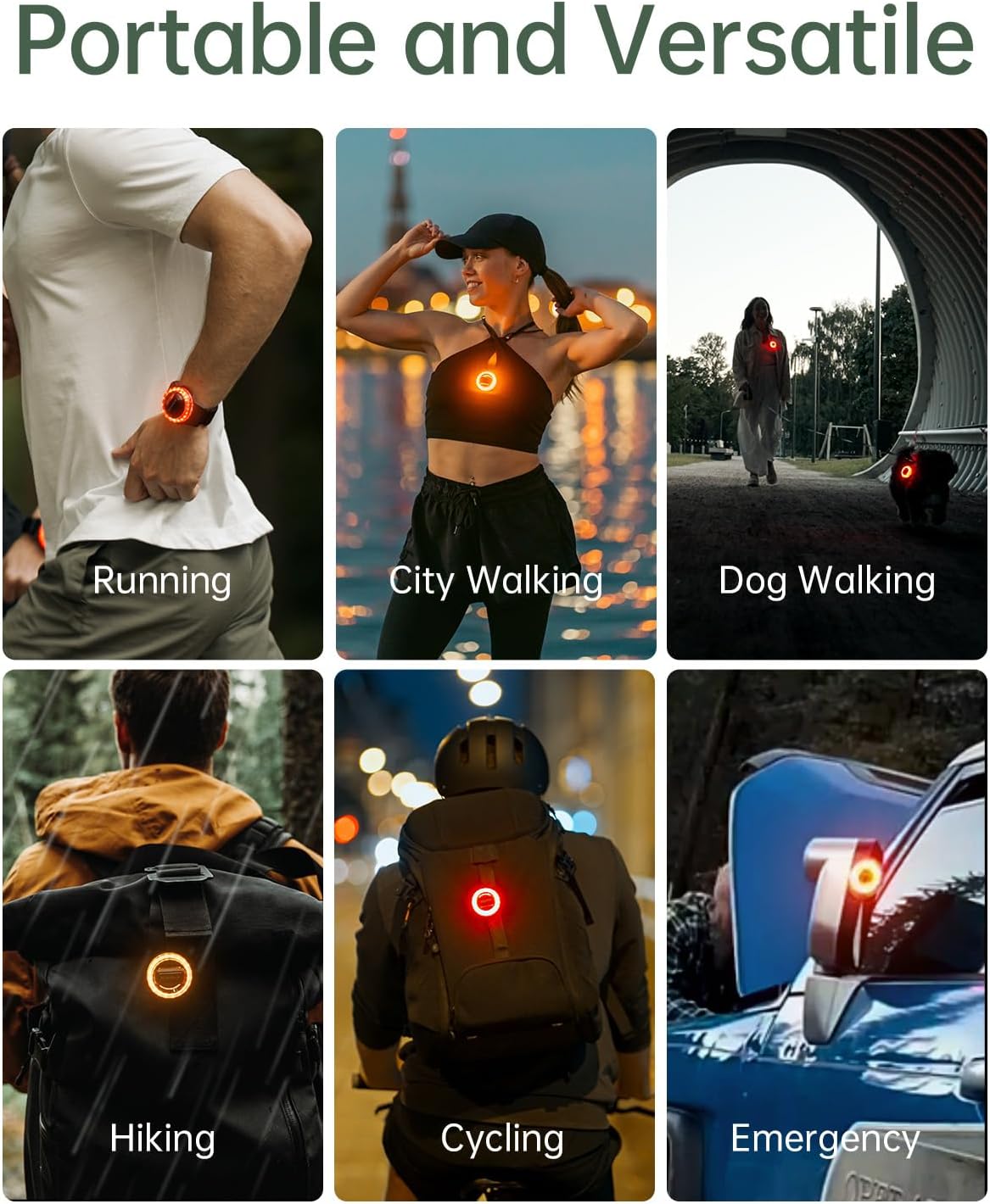 BlinkO Set 5 in 1 Portable Safety Lights