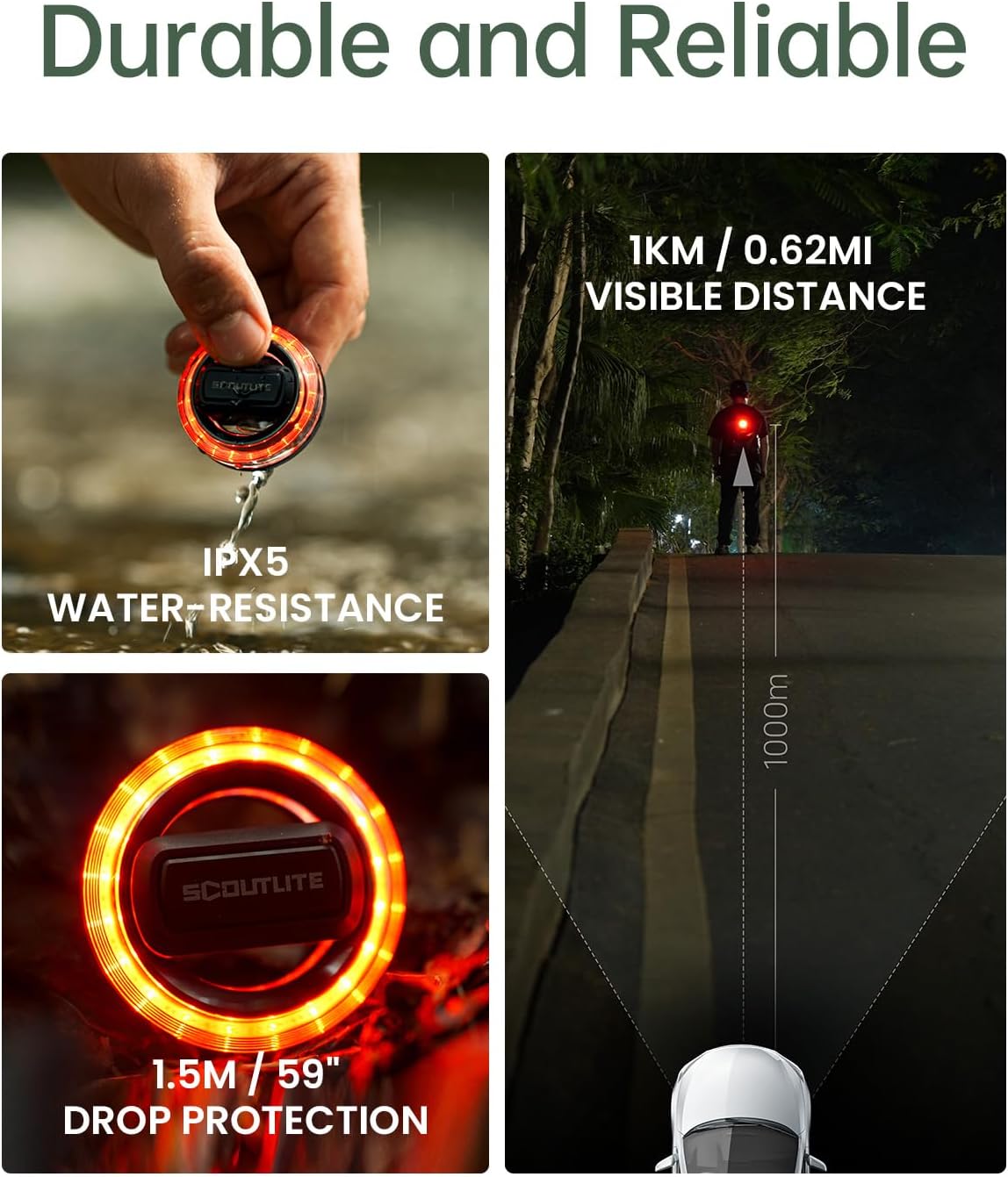 BlinkO Set 5 in 1 Portable Safety Lights
