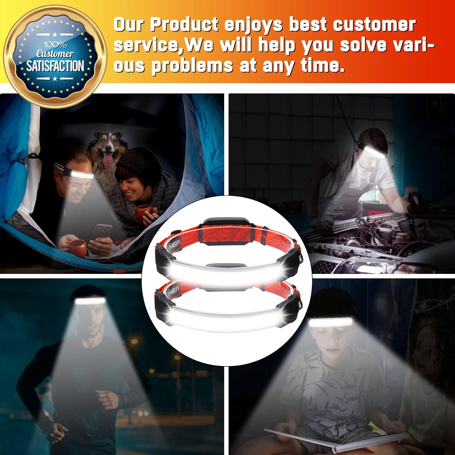 Bright Versatile Headlamp for Camping Outdoor Use