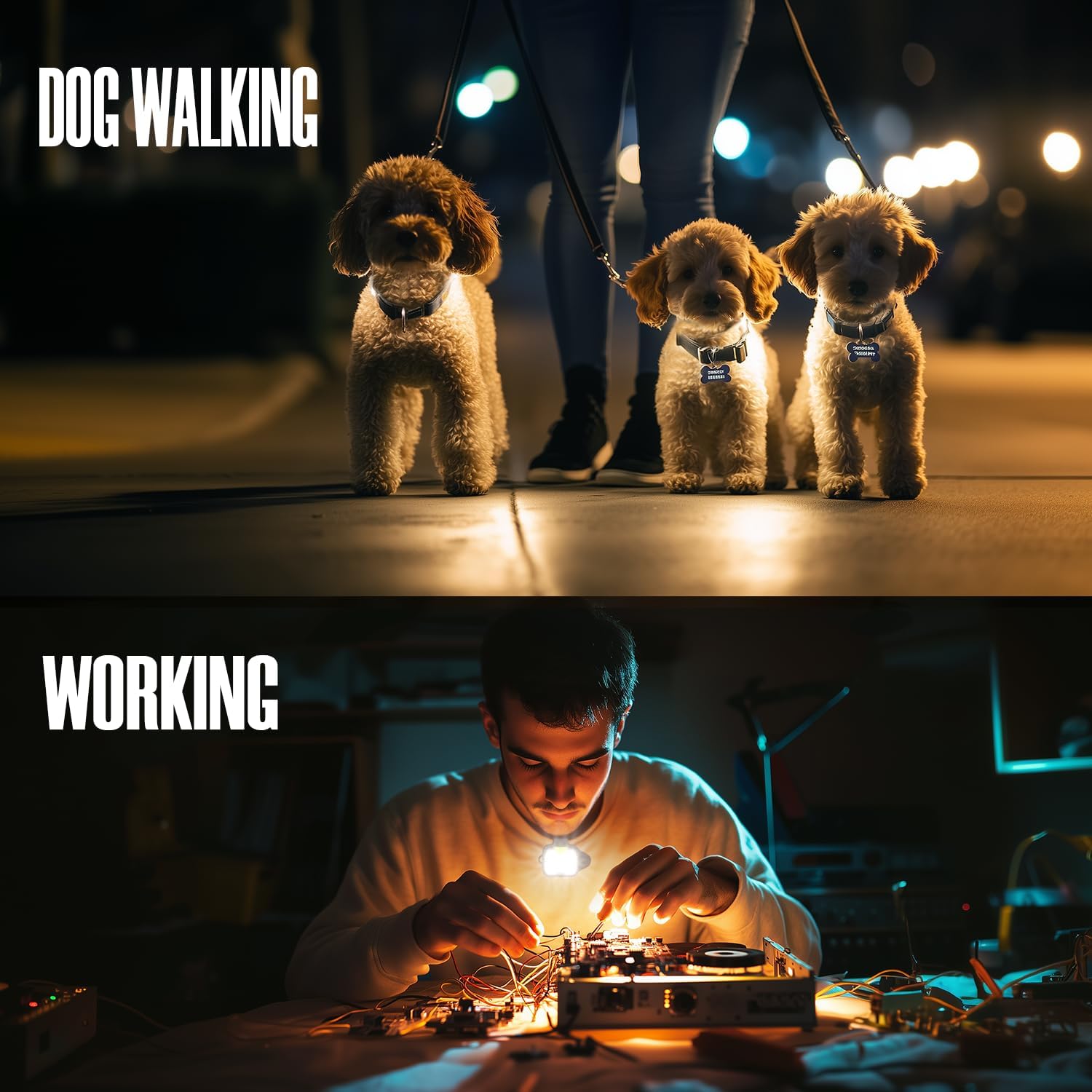Durable Clip-On Running Lights for Nighttime Safety