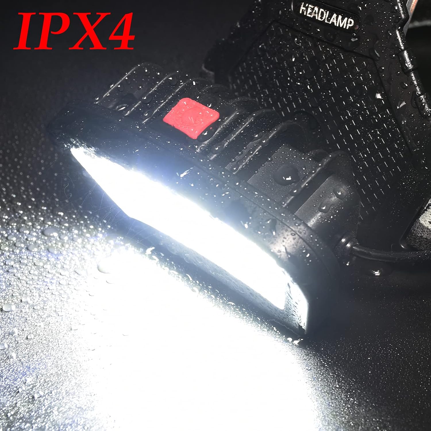 Bright Rechargeable 2000 Lumen COB Headlamp for Outdoor Use