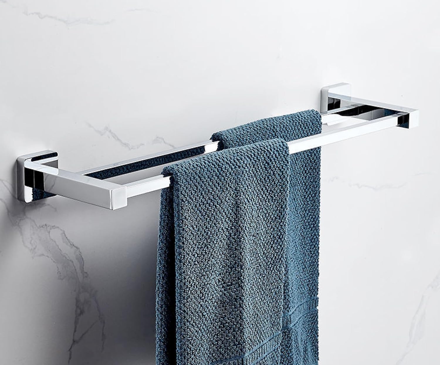 Space-Saving Stylish Bathroom Towel Rack Corinthian Style Snake Design