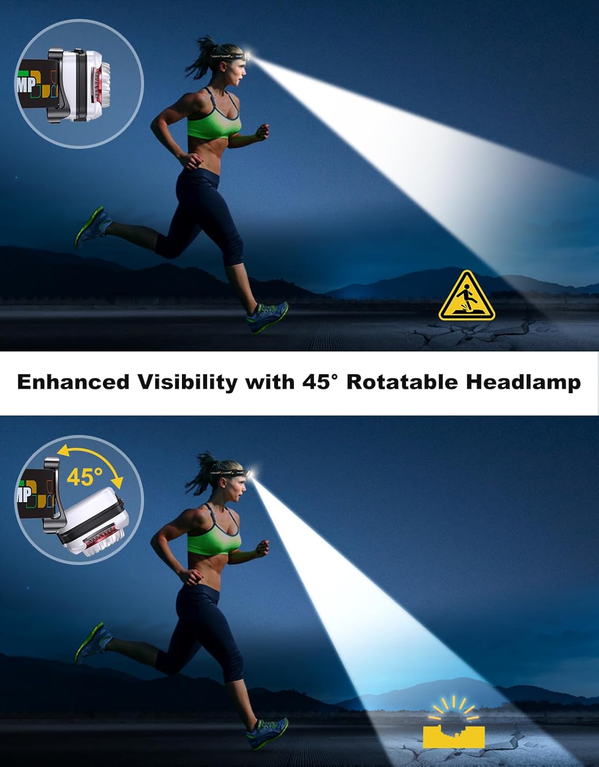 Adjustable HEADLAMP for Camping Hiking