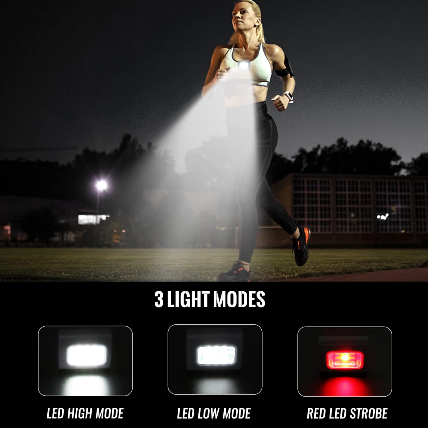Bright clip-on night light