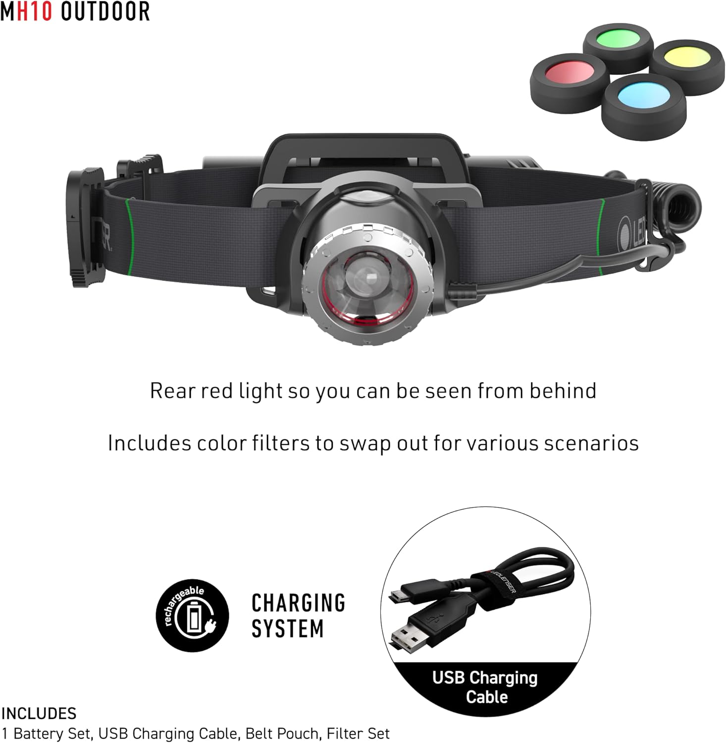 Ledlenser MH10 Rechargeable Headlamp