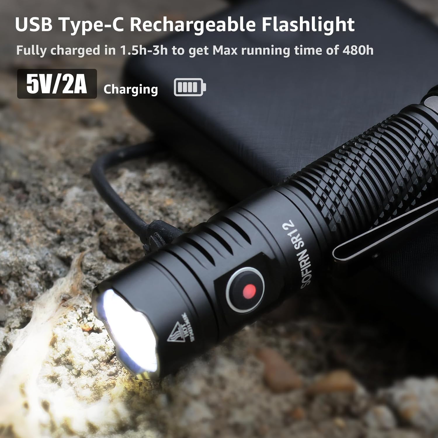 Small Rechargeable EDC Flashlight