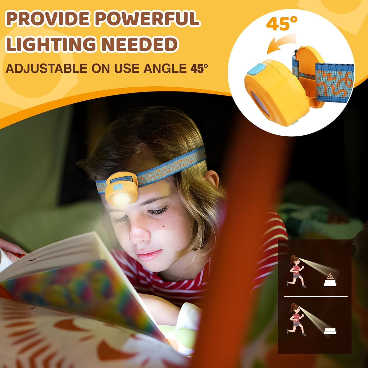 EverBrite Kids Rechargeable LED Headlamp with RGB