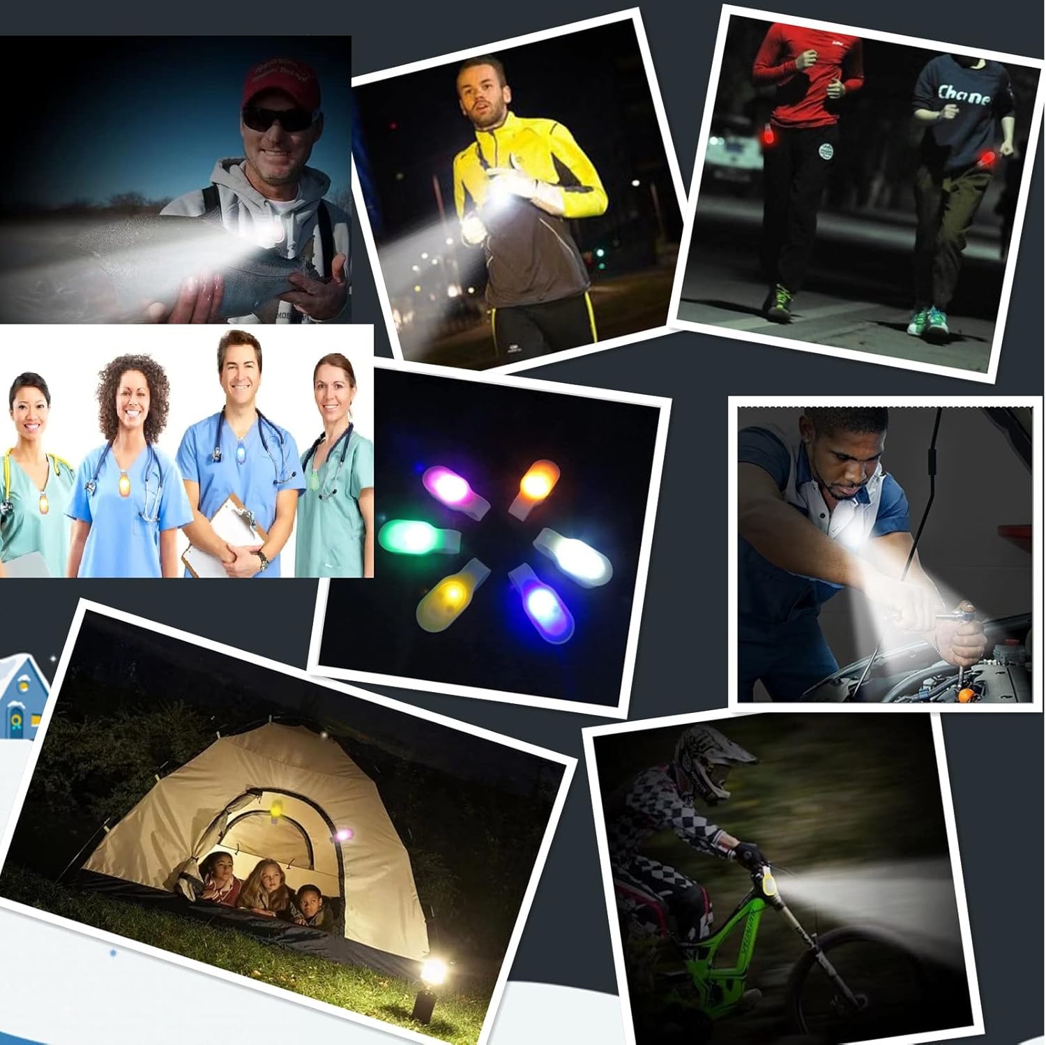 Nurse Nightshift Handheld flashlight with magnetic clips