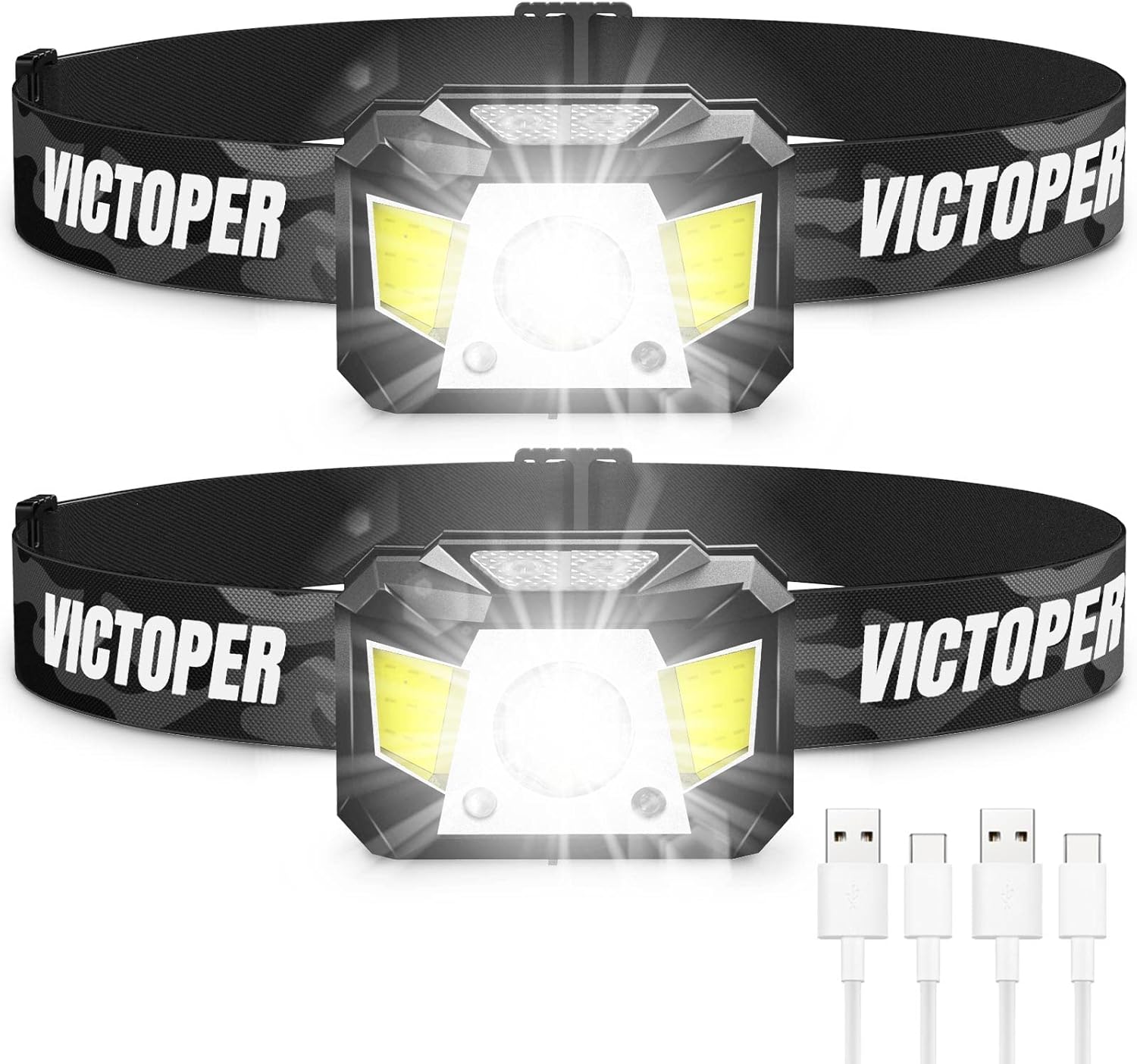 Compact and Bright Rechargeable Headlamp for Campers and Hikers