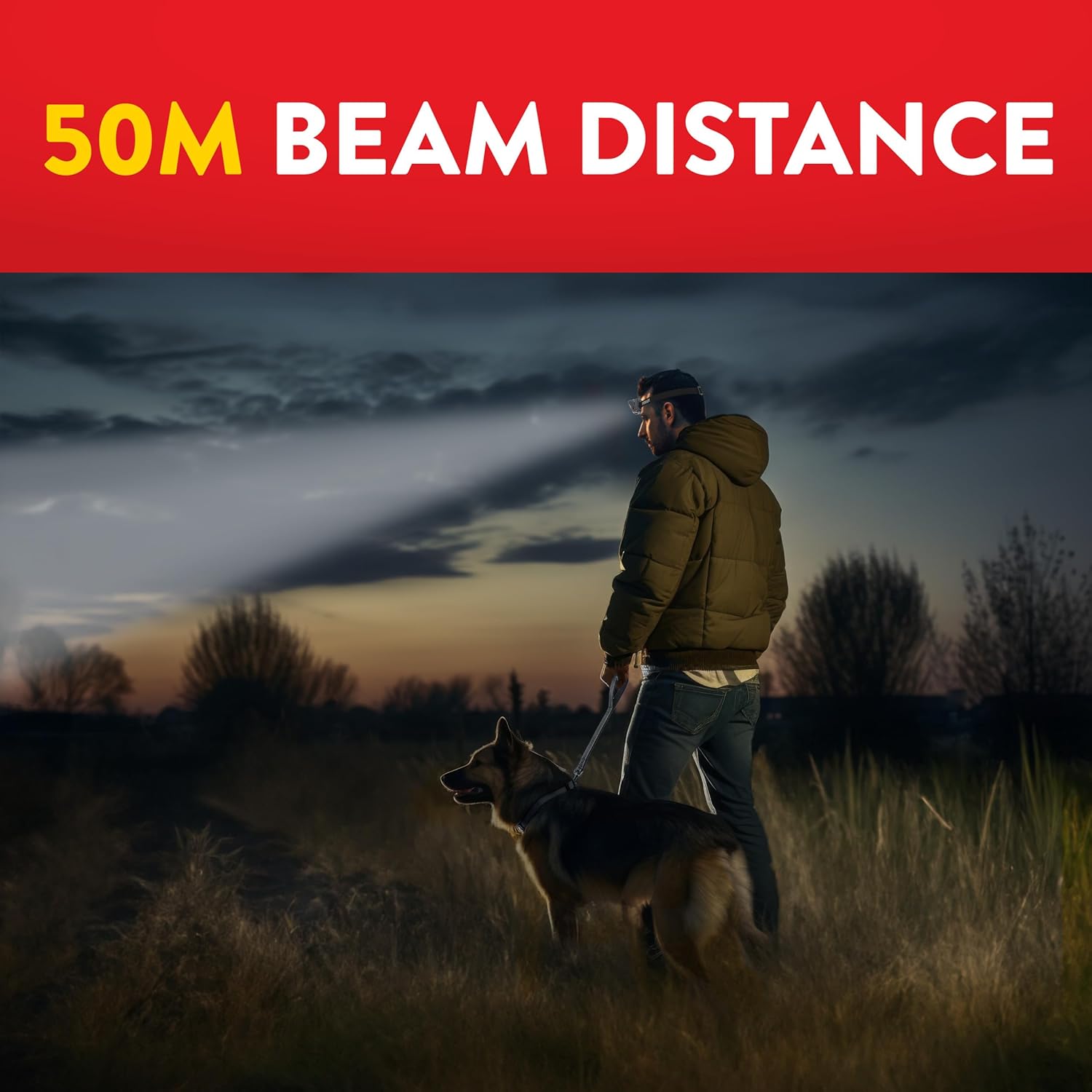 IPX4 Water-Resistant Headlamps