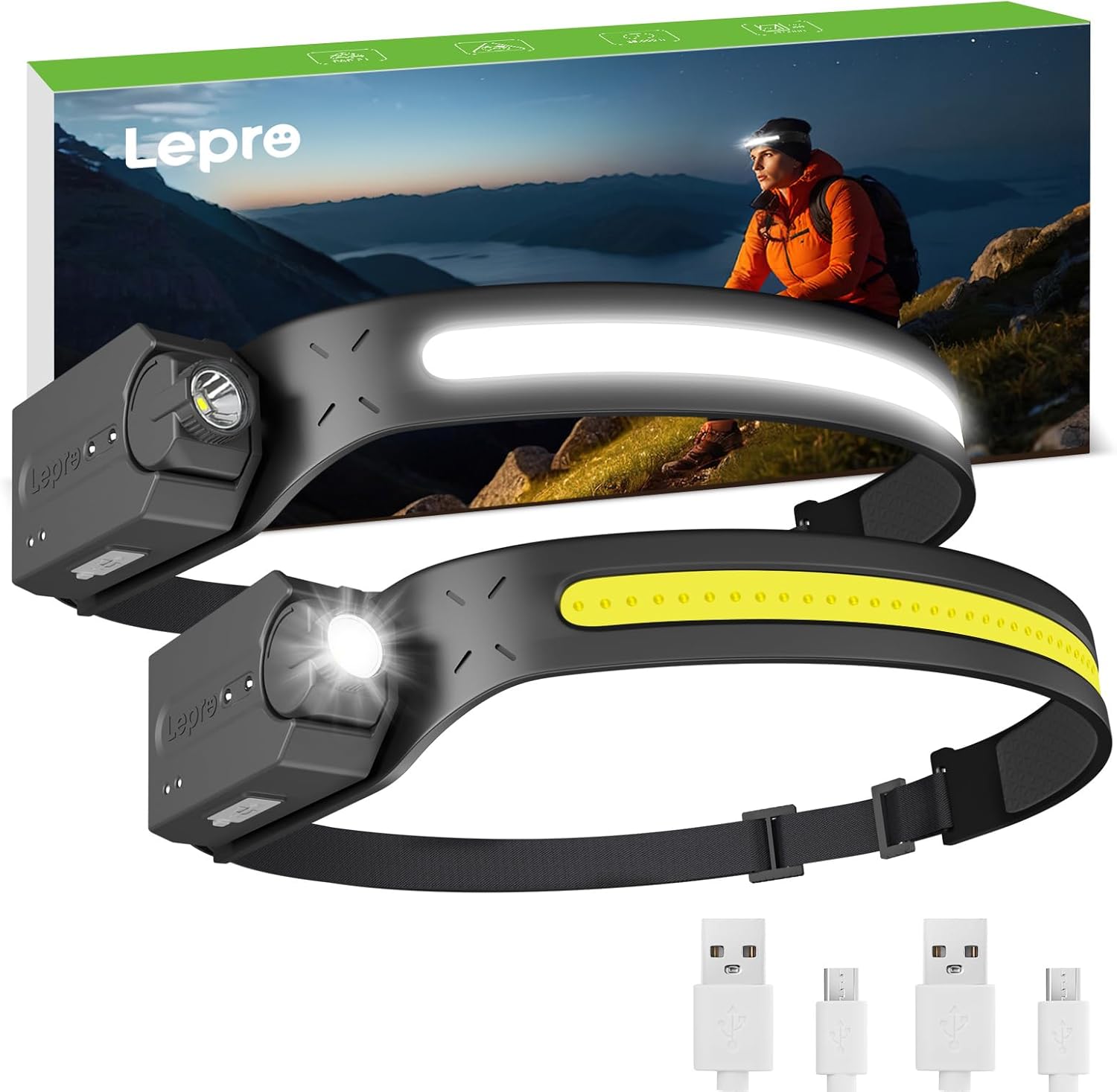 Charged XXL Beam Rechargeable Headlamp