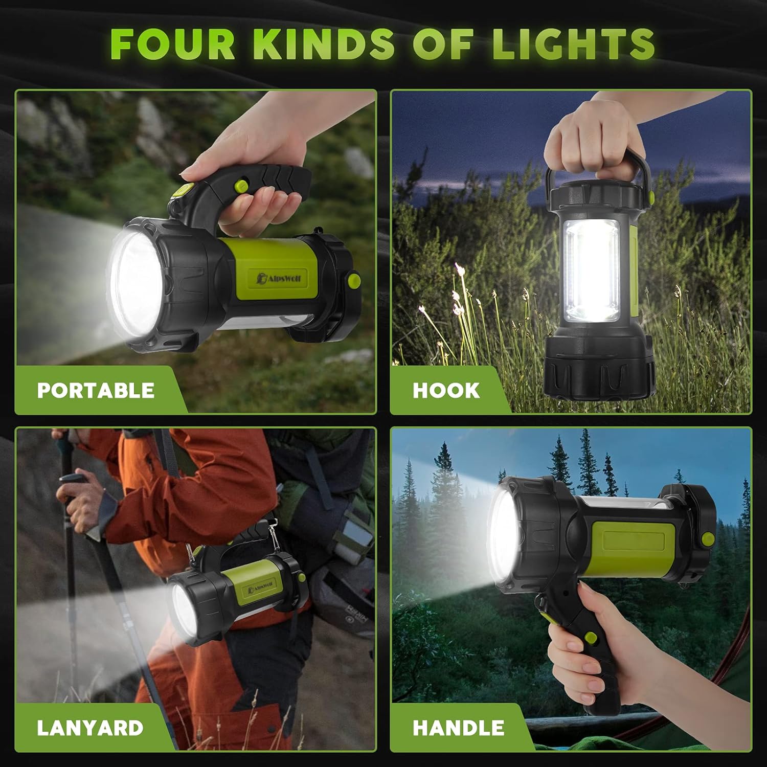 AlpsWolfRechargeable Camping Lantern Outdoor Light