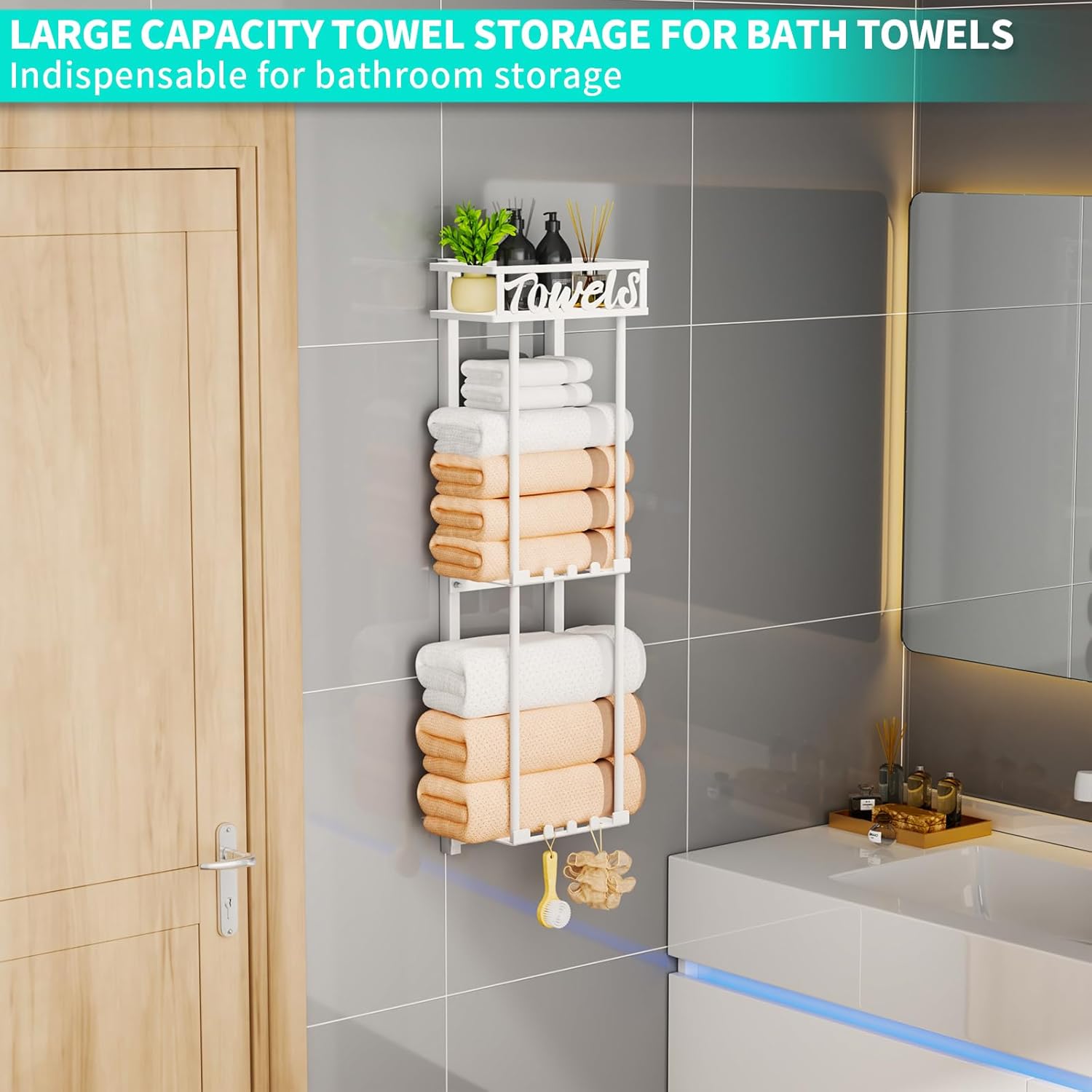 HapiRm Best Towel Rack