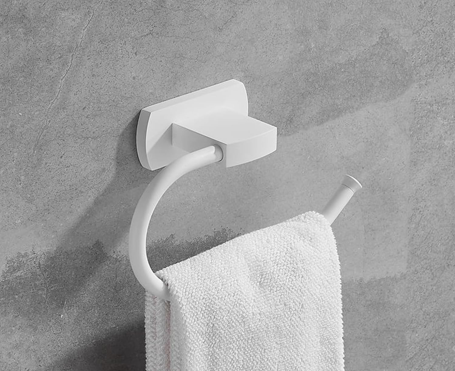 Bathrooms Elevate relieve with White Double Towel Hook Rack