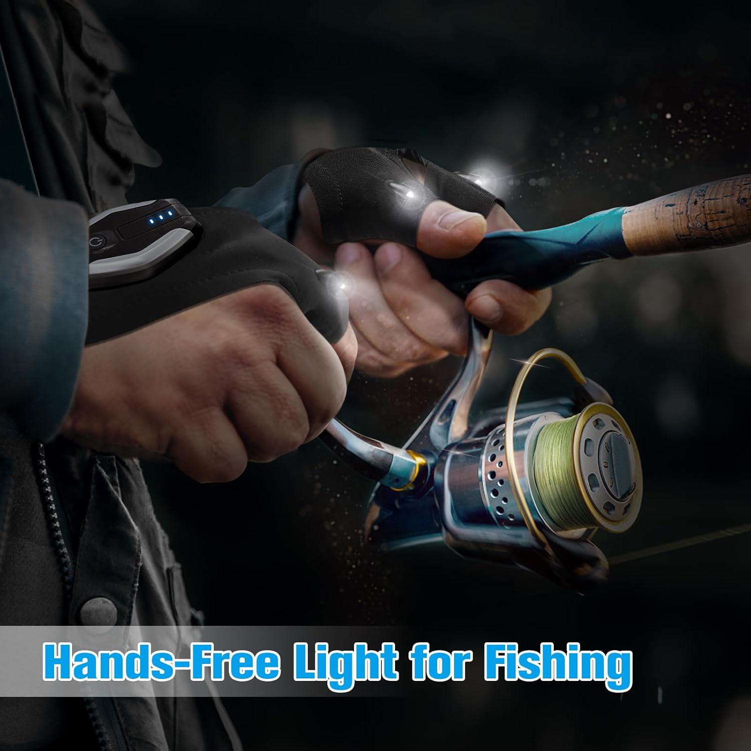 Fathers Day LED Gloves Dad Gift for Men