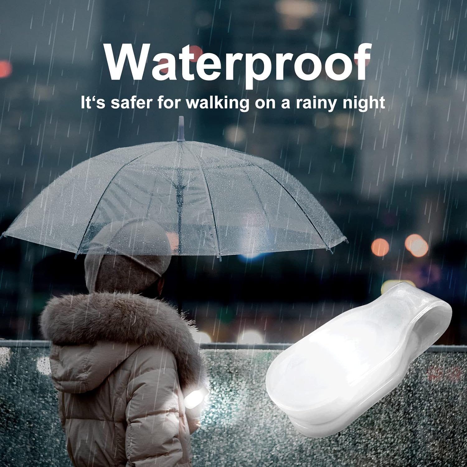 Hands-Free Emergency Clip-On LED Flashlight for Night Shift More