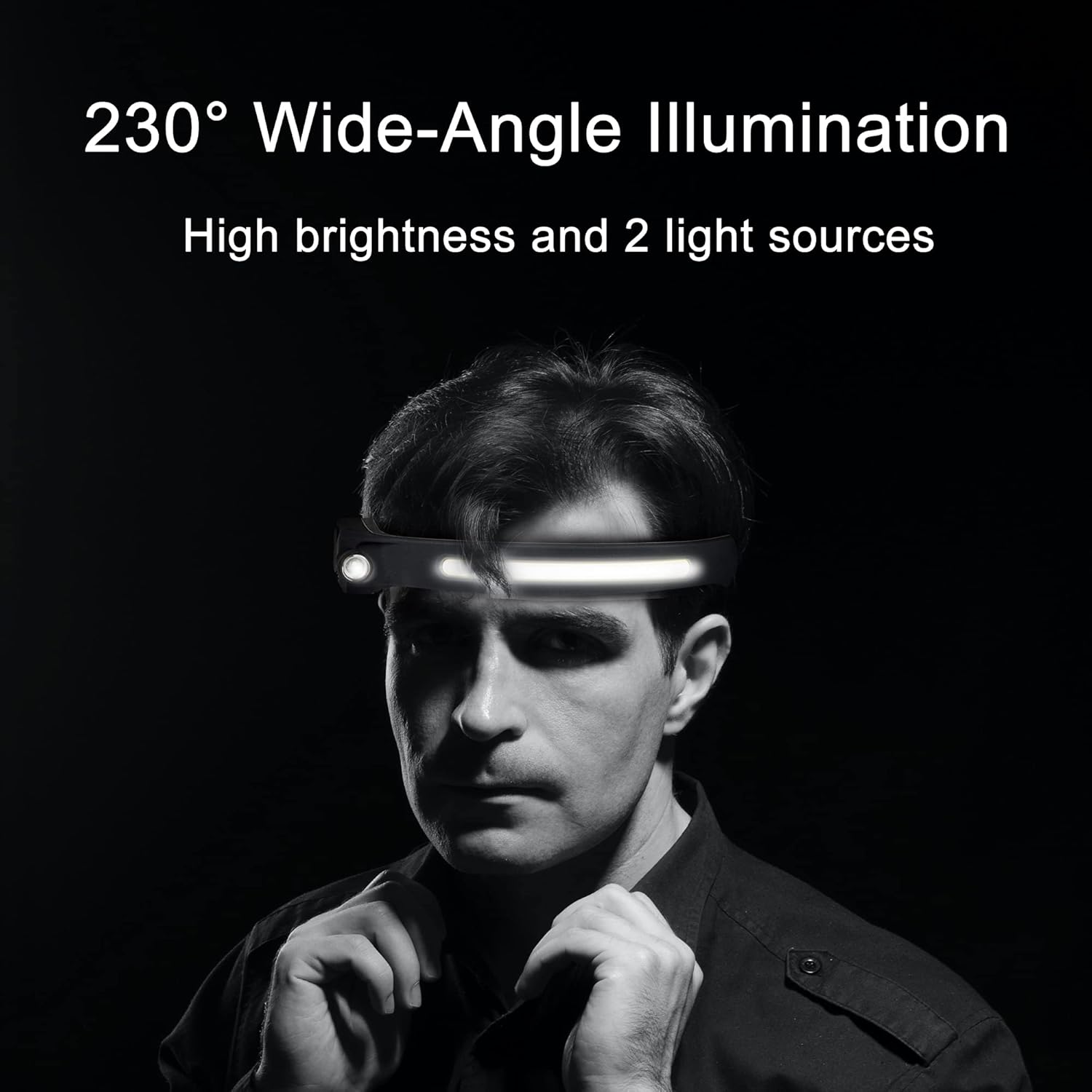 Bright 3-Pack Rechargeable Headlamp for Cycling Hiking