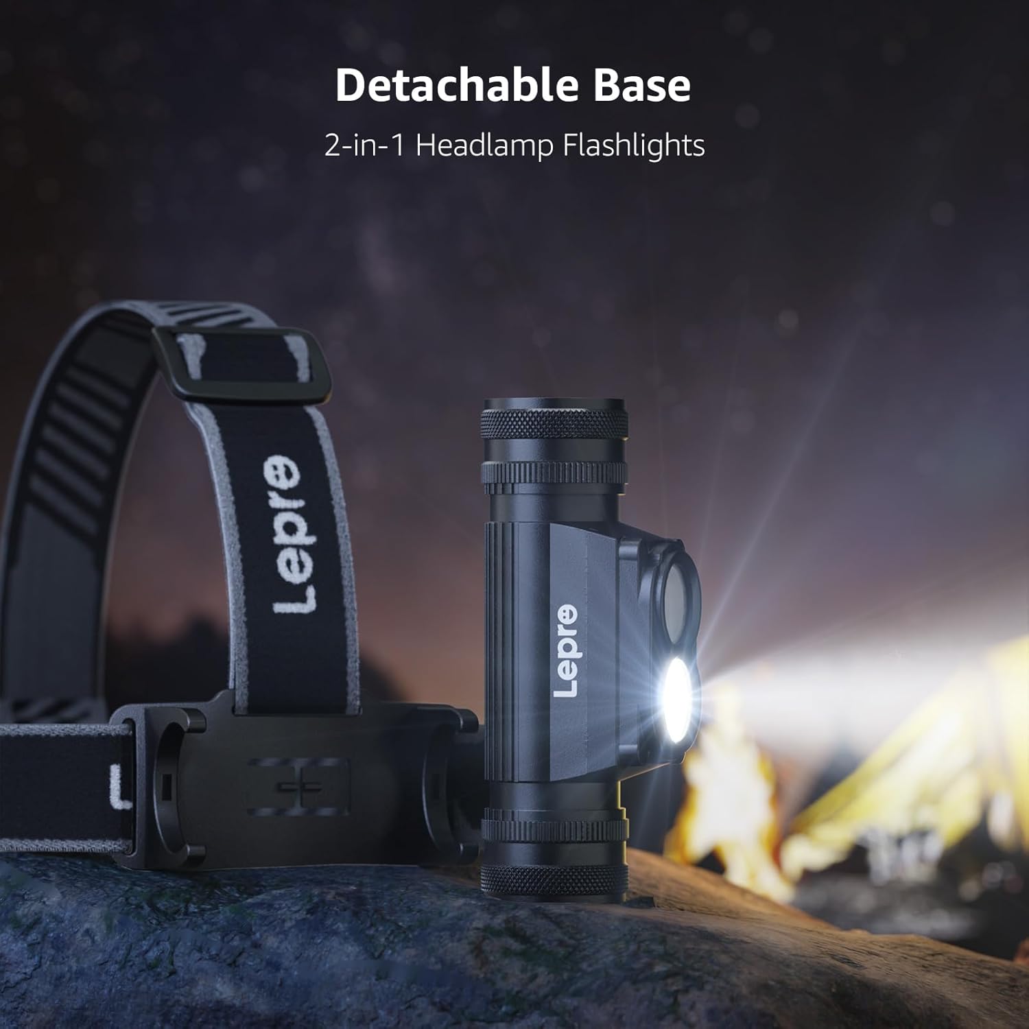 Lepro 1000 Lumen Headlamp - 500FT Flashlight for Camping Hiking