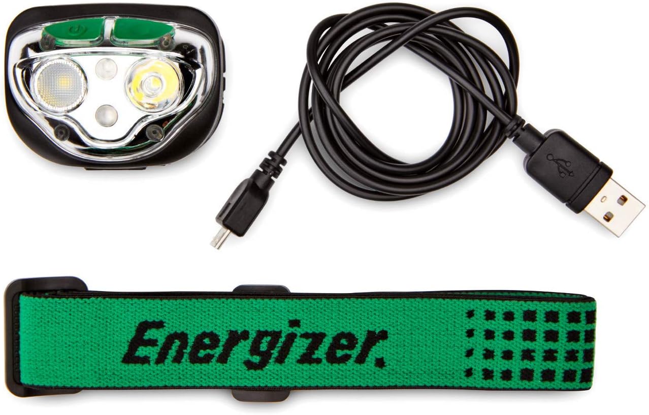 Energizer LED Headlamp Rechargeable Lasting Light for Hiking More