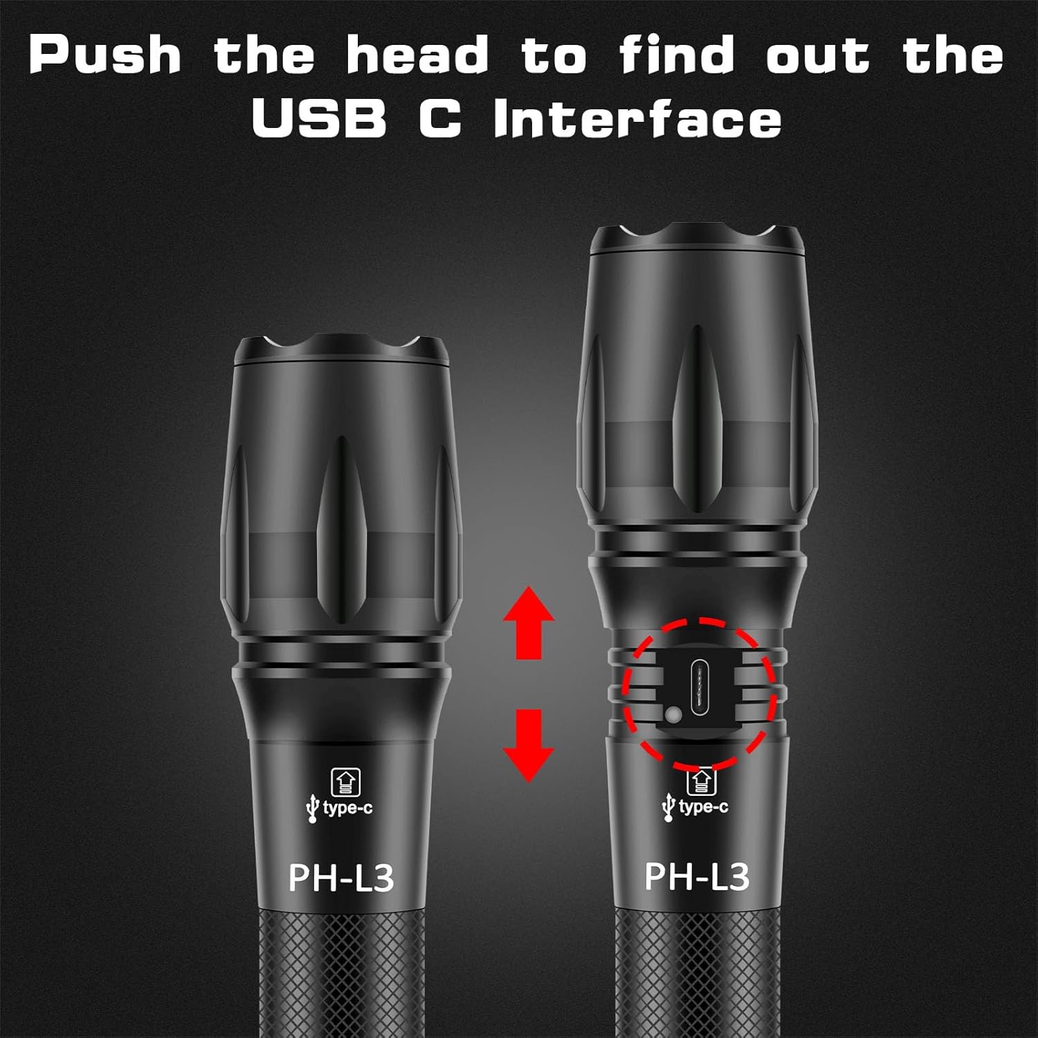 Bright Rechargeable Waterproof Emergency Flashlight