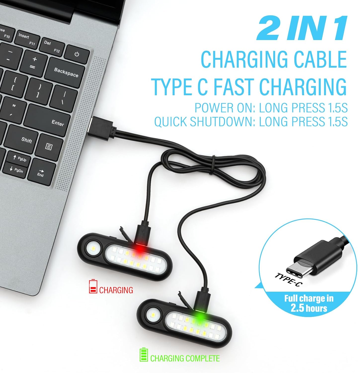 Yaklim Rechargeable Running Flashlight