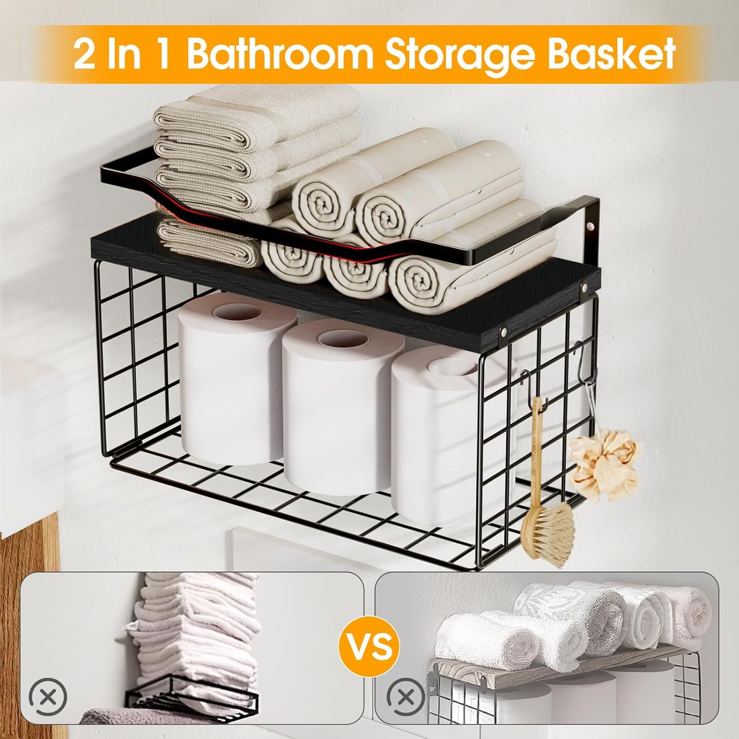 Space-Extending 6-Tier Towel Rack