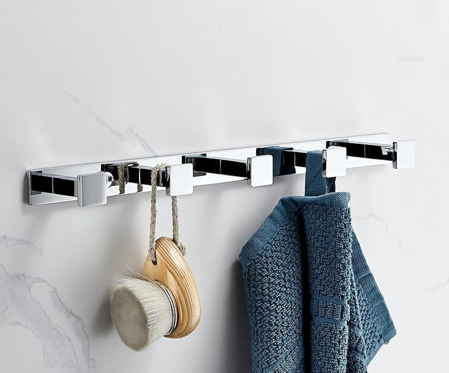 Space-Saving Stylish Bathroom Towel Rack Corinthian Style Snake Design