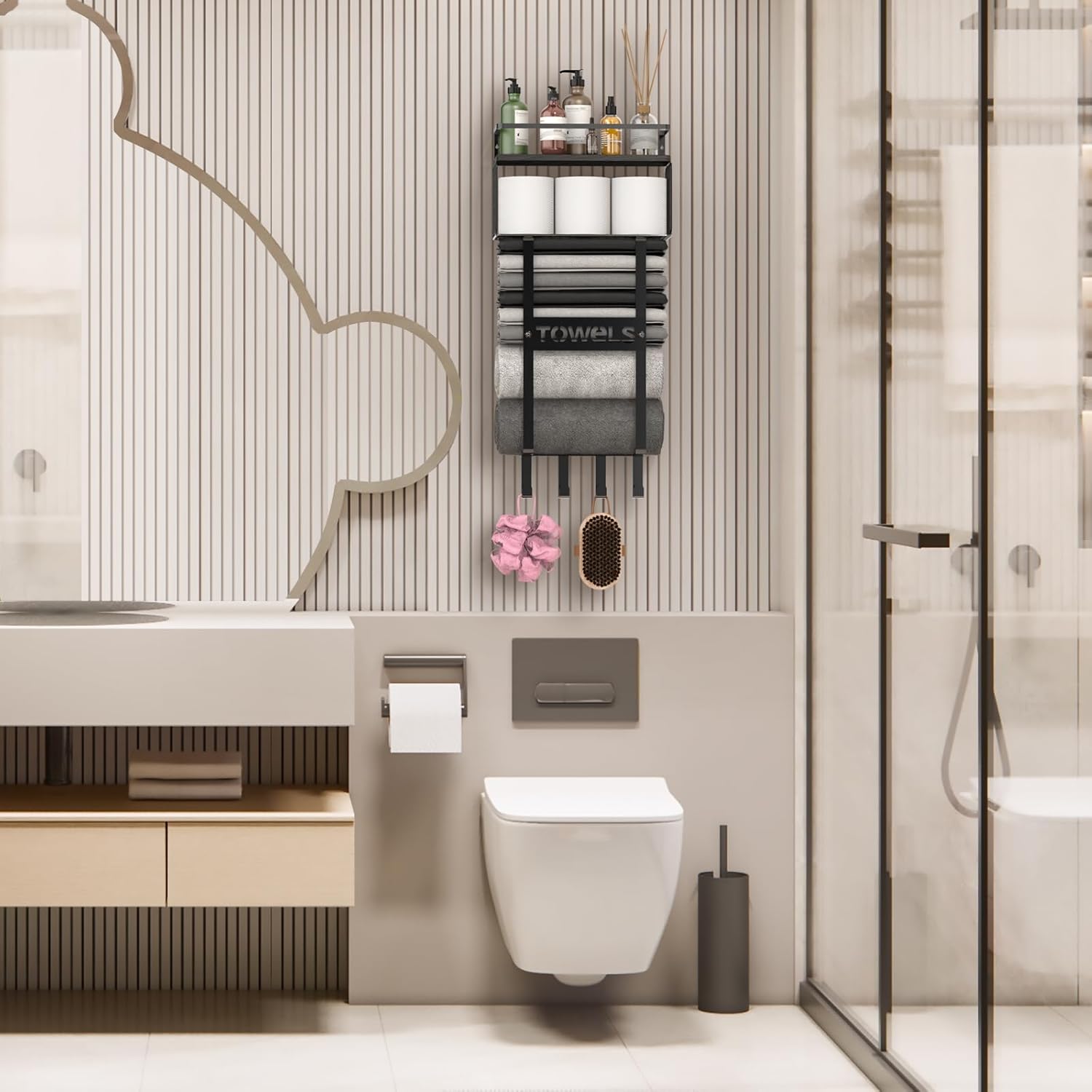 Stylish Towel Rack for Small Bathrooms