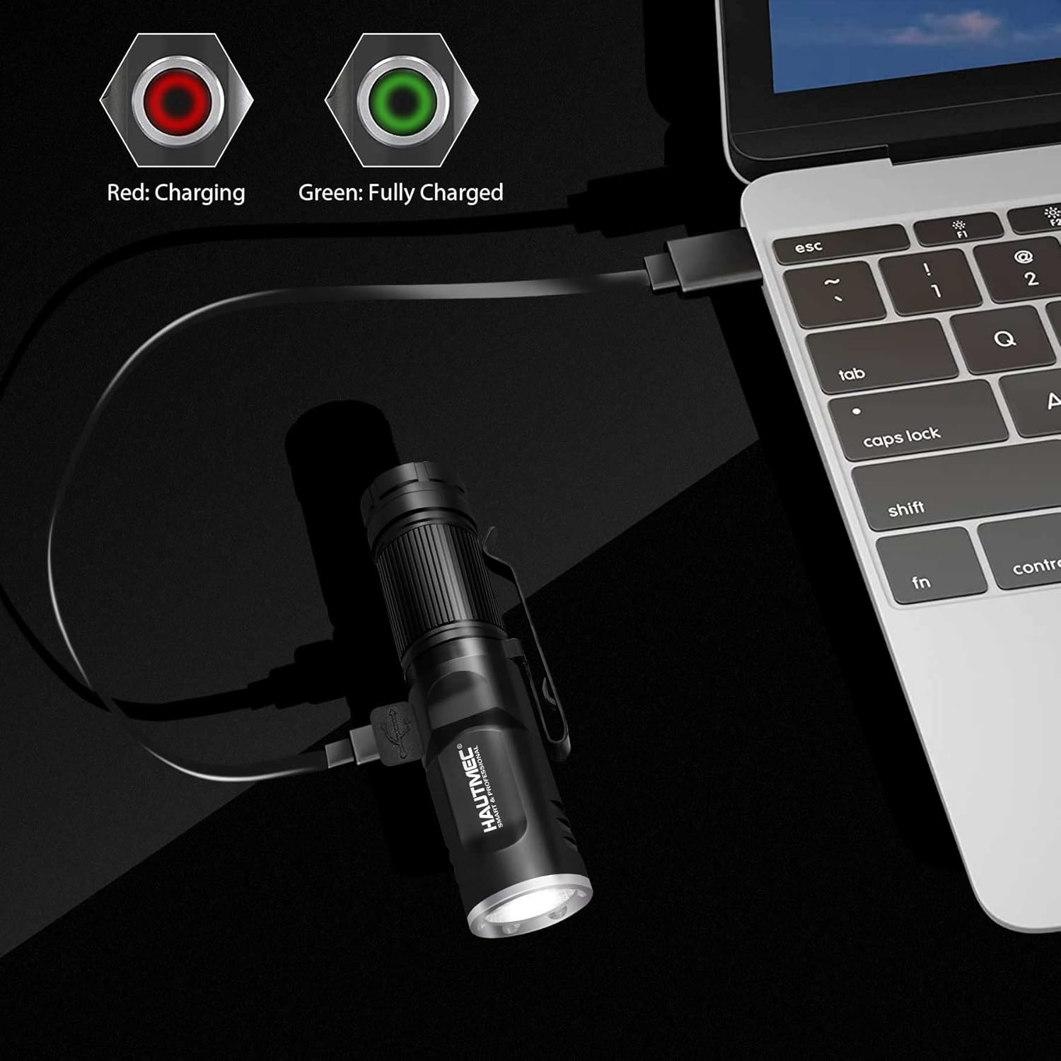 HAUTMEC Rechargeable LED Flashlight
