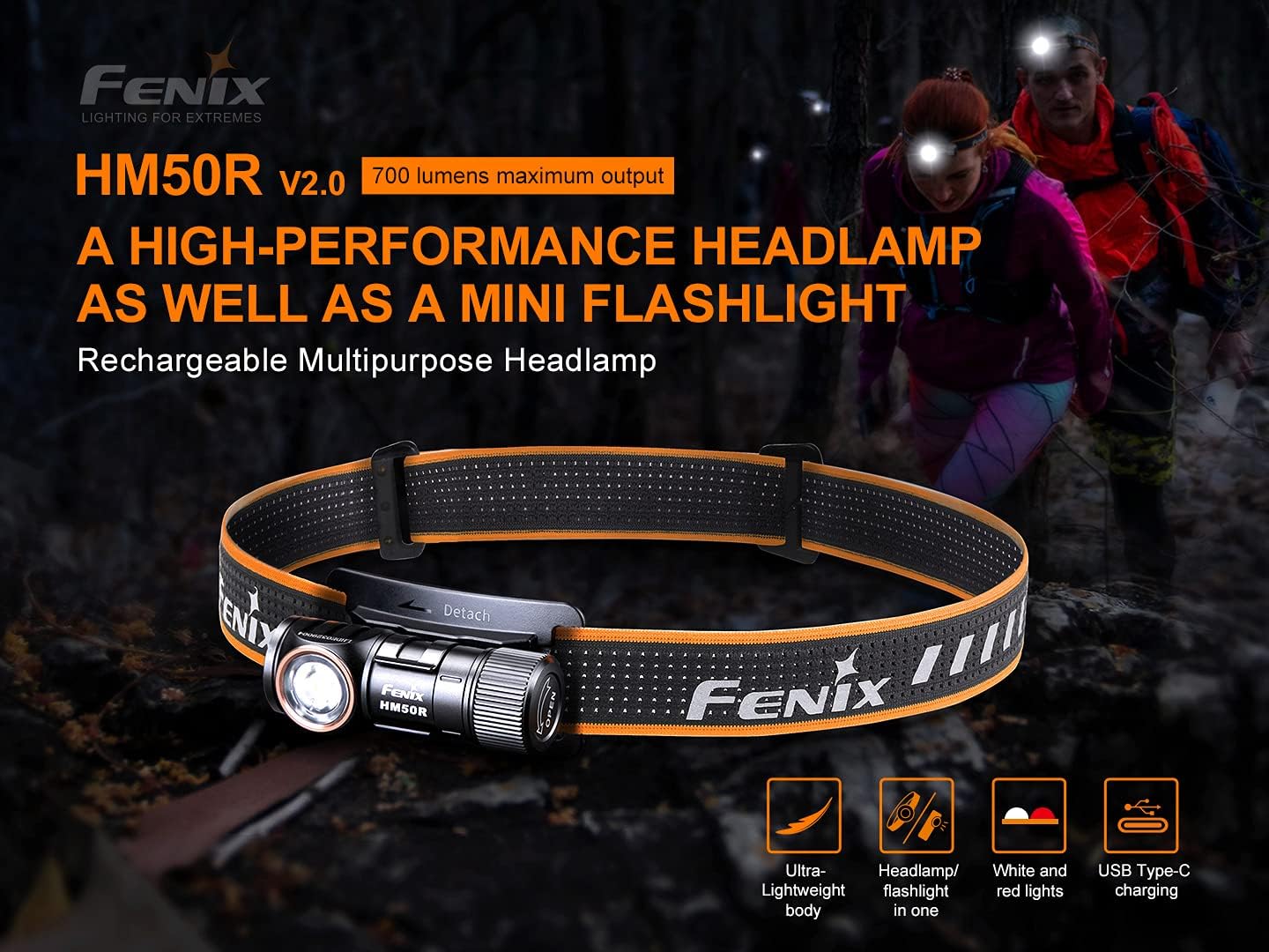 Fenix HM50R V20 Headlamp Bundle