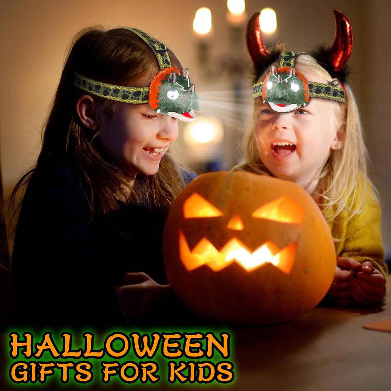 Triceratops Dinosaur Headlamp for Kids