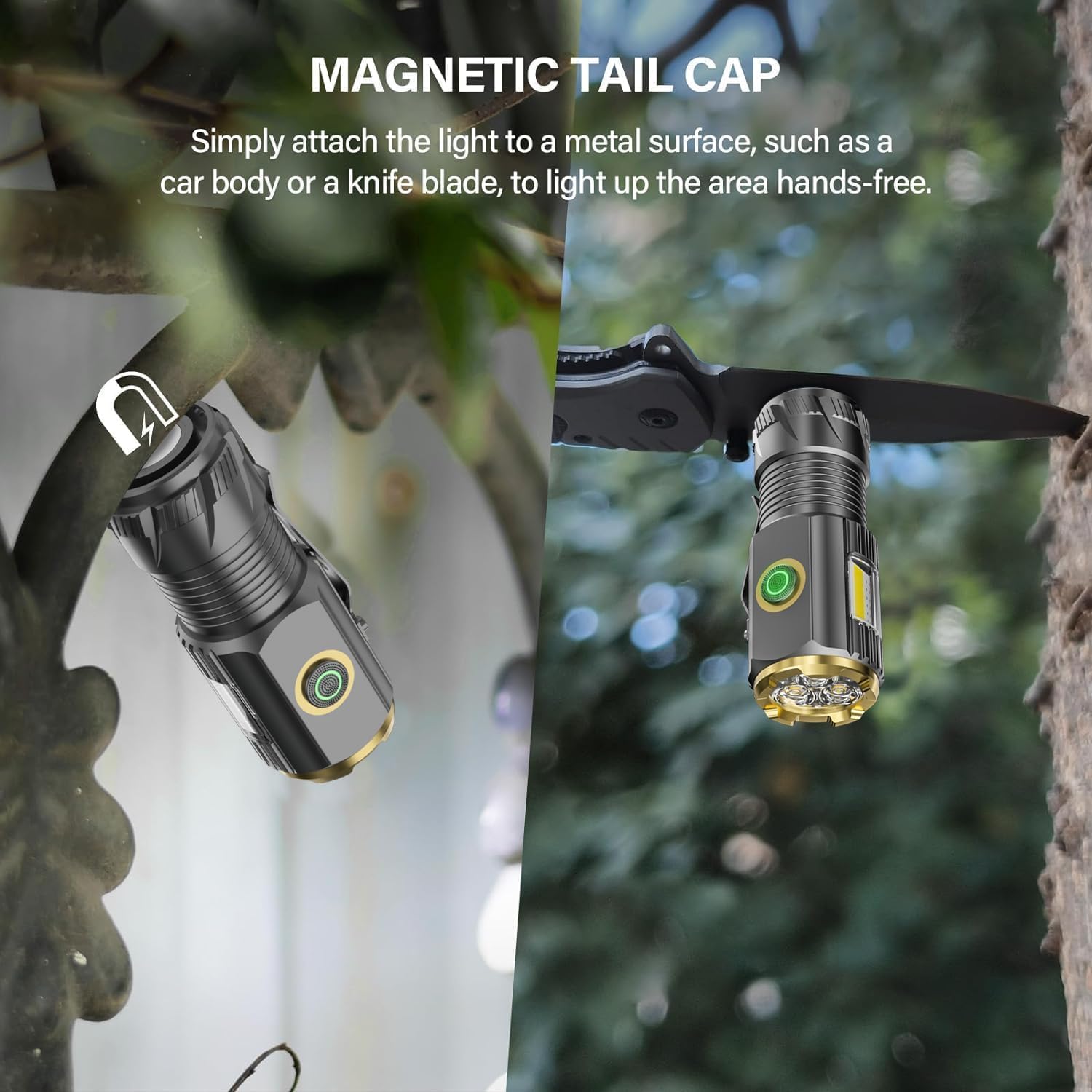 Rechargeable Mini LED Flashlight with 9000 Lumens