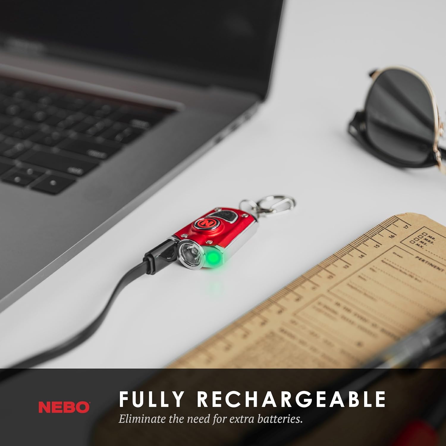 NEBO Mycro Rechargeable LED Flashlight Keychain
