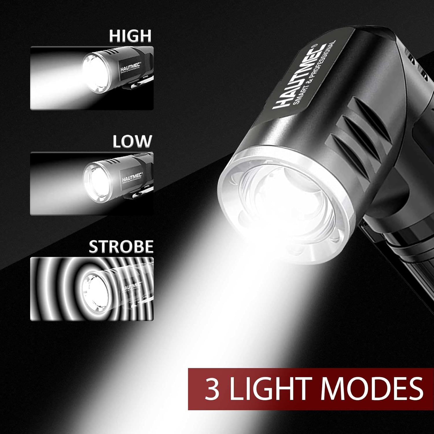 HAUTMEC Rechargeable LED Flashlight