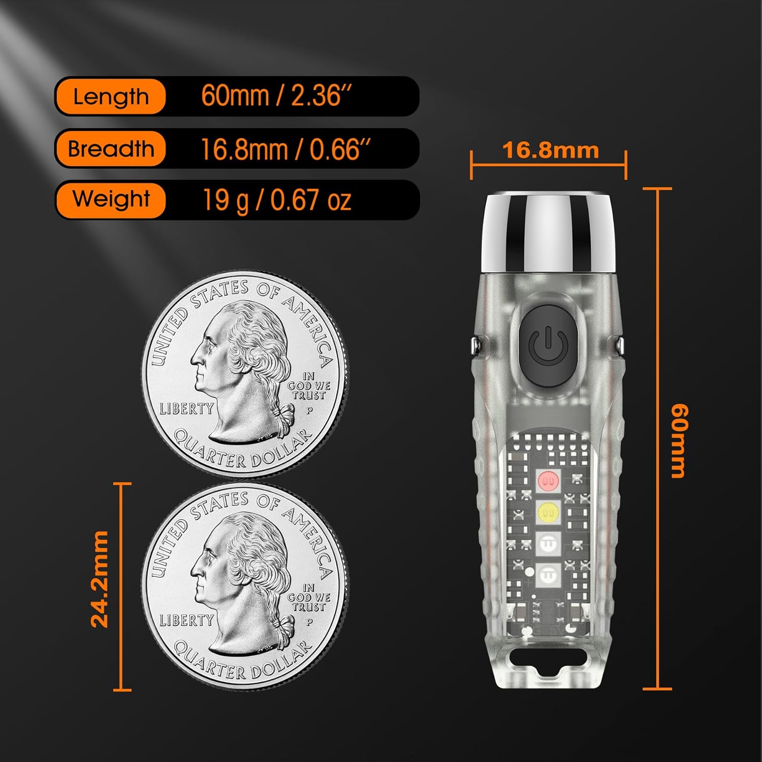 TUNENGE S12Plus Compact Rechargeable Multifunctional Outdoor Flashlight