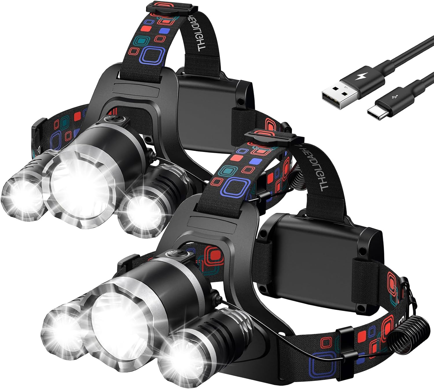 High Brightness 2-Pack Headlamp