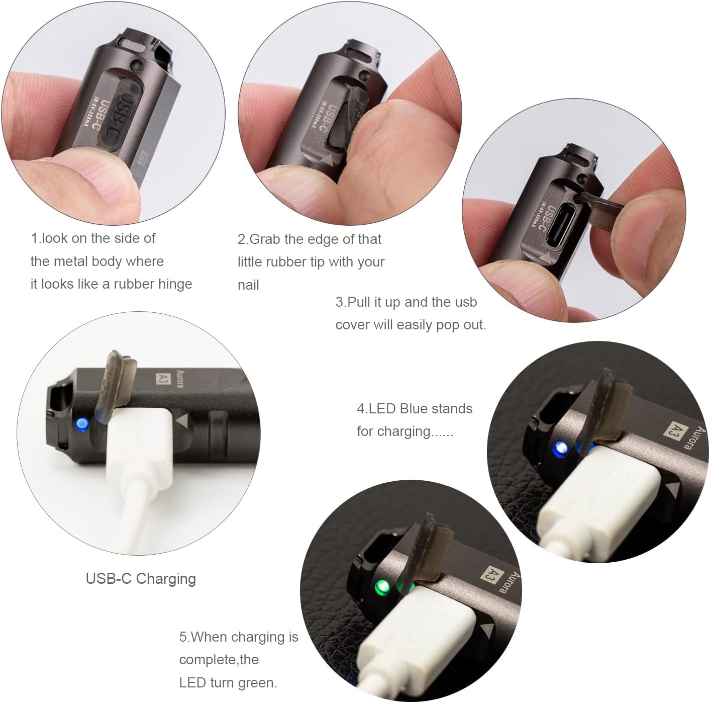 RovyVon A3 Gen 4 Keychain Flashlight