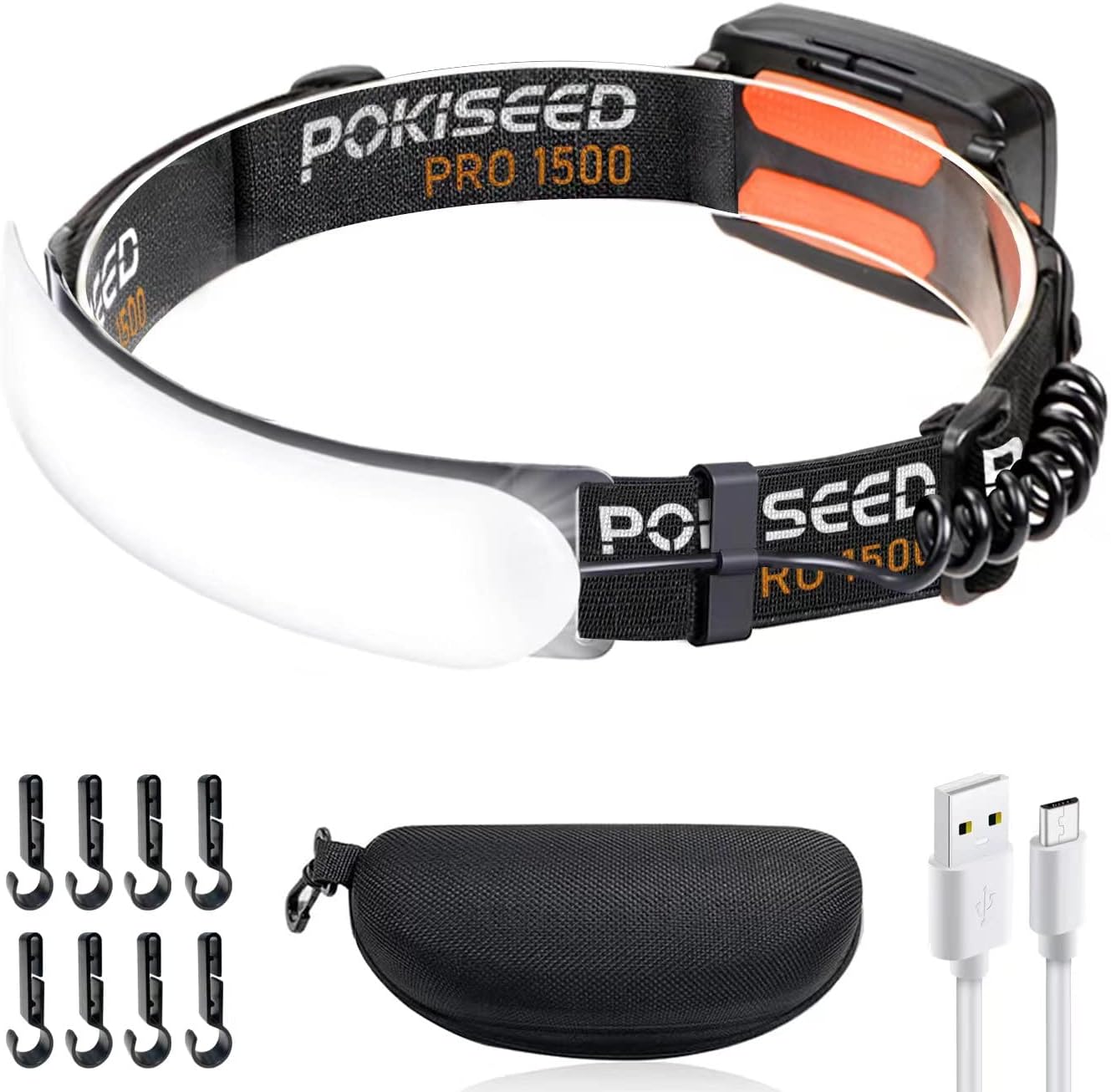 1500 Lumens Waterproof Headlamp