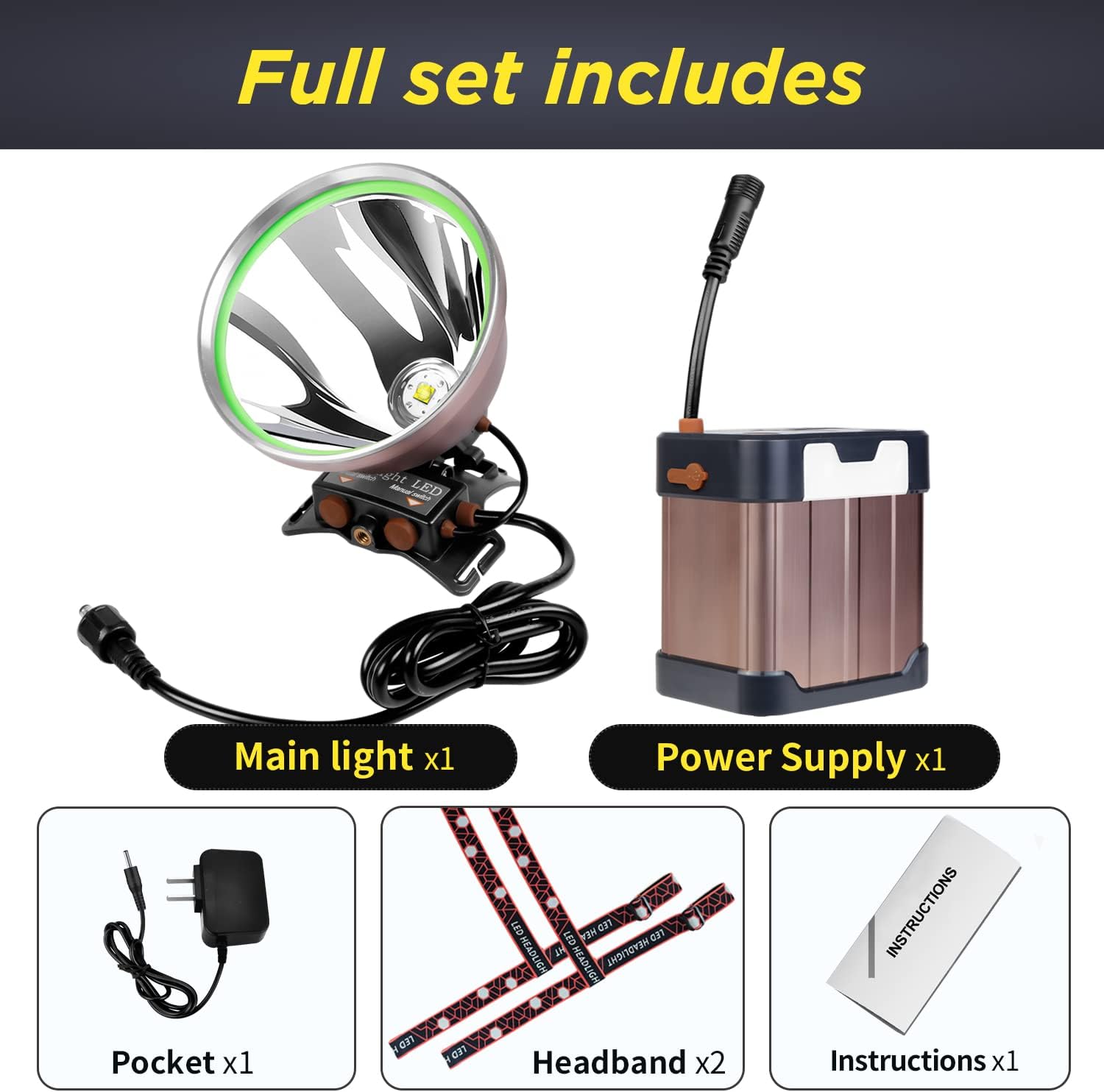 Coon Hunting Lights High-Power LED Headlamp