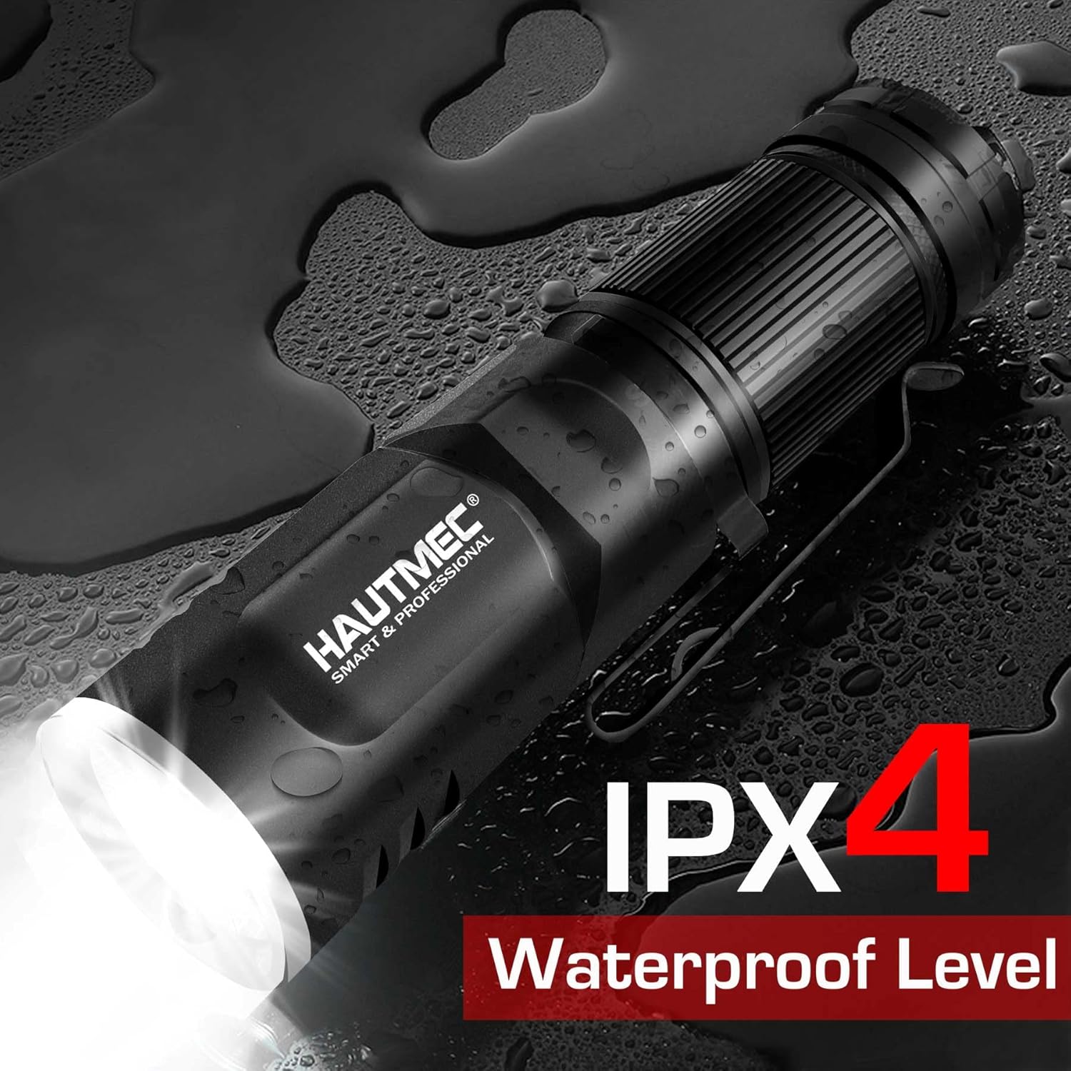 HAUTMEC Rechargeable LED Flashlight