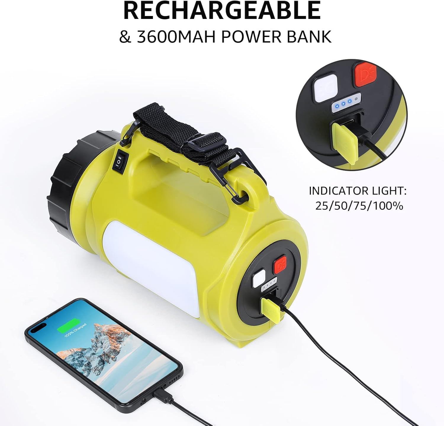 1000LM LED Lantern with Power Bank Camping Essentials
