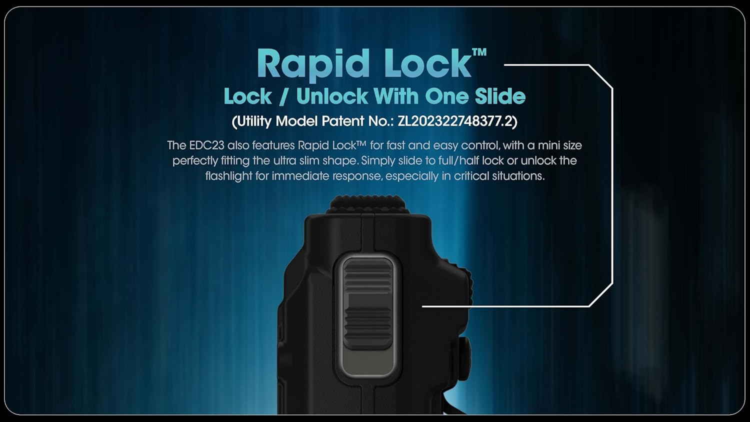 Nitecore EDC23 Rechargeable Flat Flashlight
