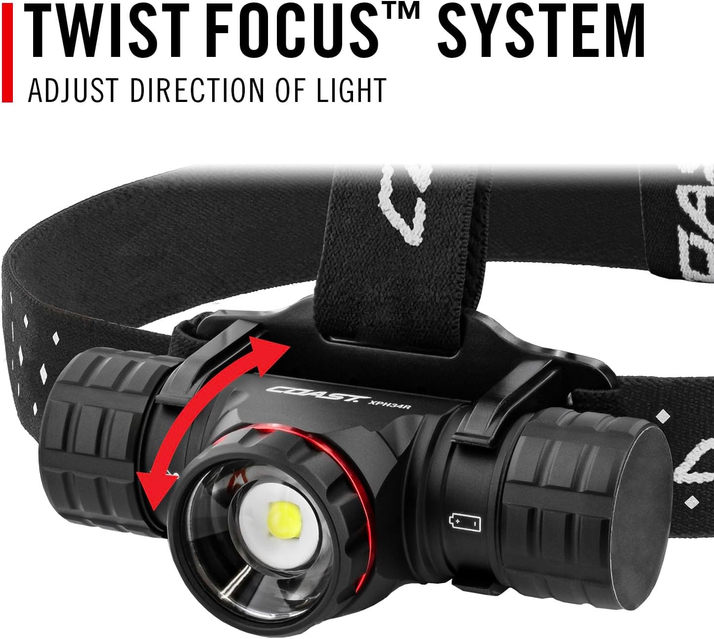 Coast XPH34R Headlamp Pure Beam Rechargeable Magnetic